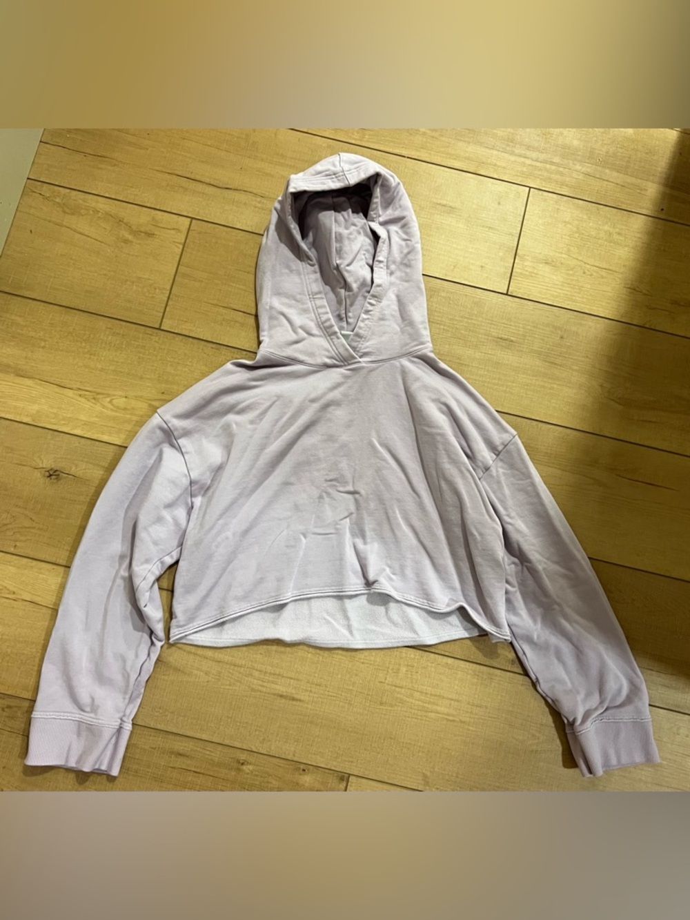 Women's Nike Yoga Lavender Cropped Hoodie